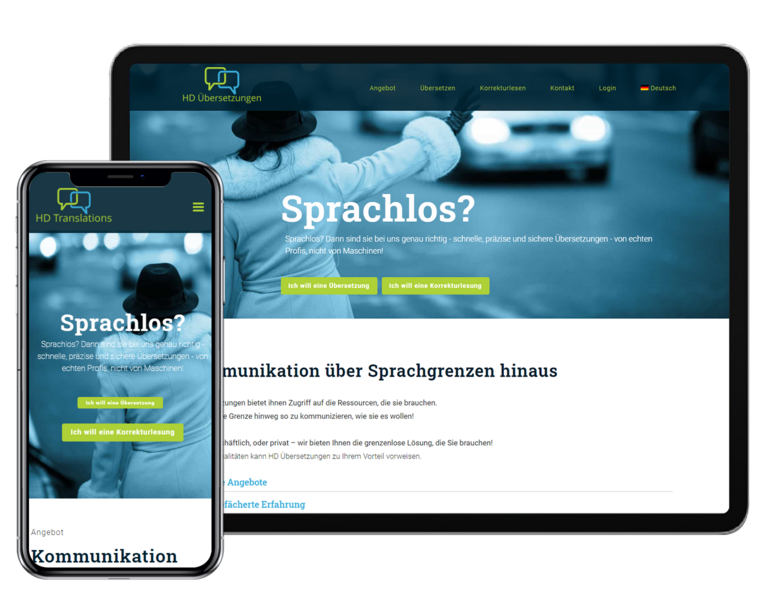 HD Uebersetzungen Tab and Mobile