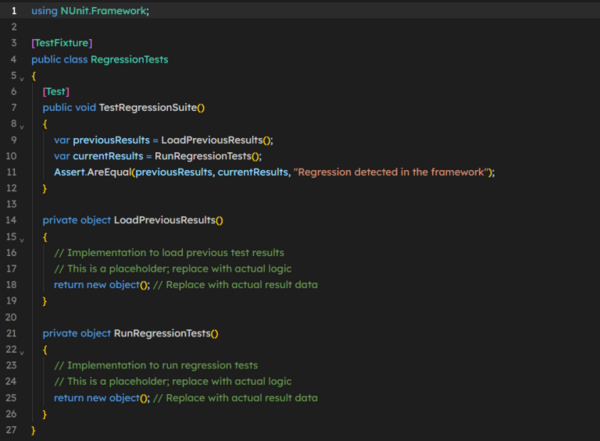 Regression Testing: